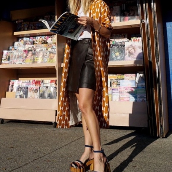 Tory Burch Haley Diamond Tile Silk Coat Size 4 - Picture 11 of 12